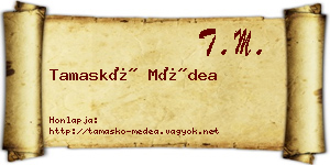 Tamaskó Médea névjegykártya